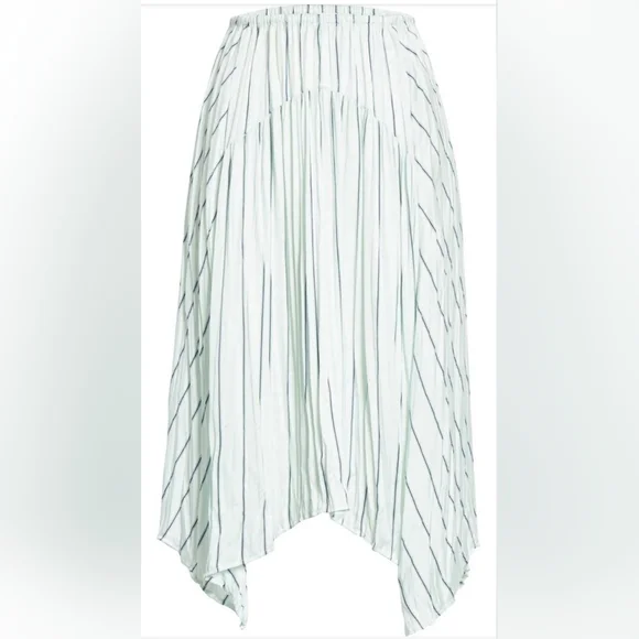 Vince striped panel gauze skirt - Picture 3 of 9